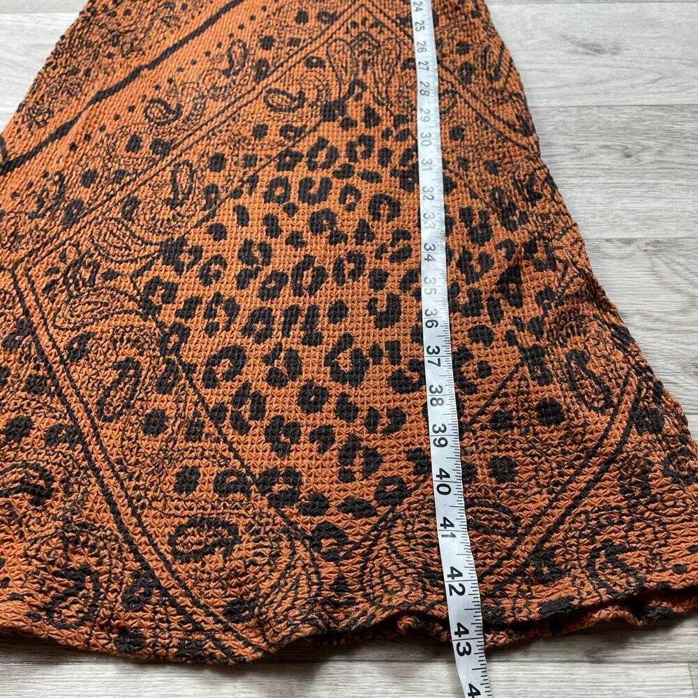 🔥Farm Rio Anthropologie Alyse Knit Leopard Print Bodycon Midi Dress Size M - Picture 13 of 14